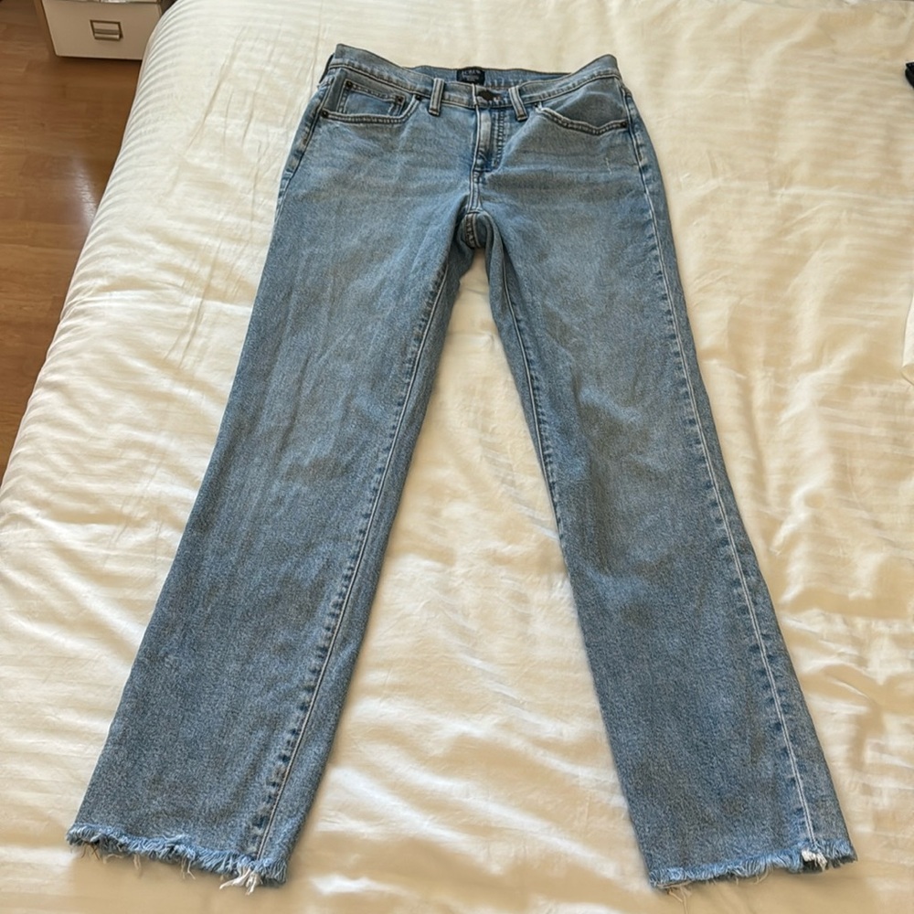 ***J. Crew Factory Essential Straight Jeans